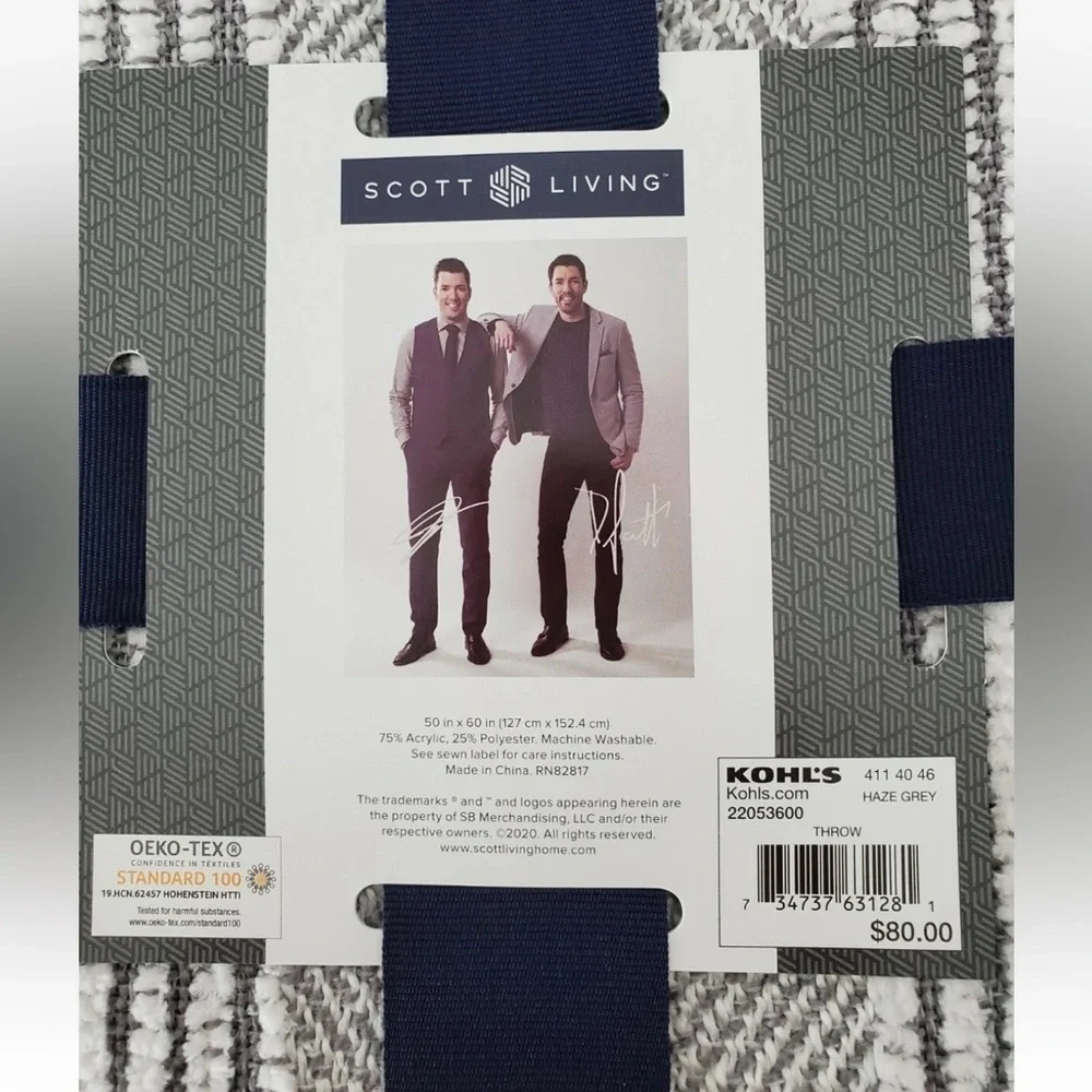 NWT $80 Manzanita Throw Blanket 50